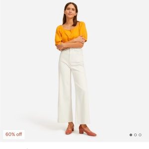 Everlane - The Summer Wide Leg Jean in Bone